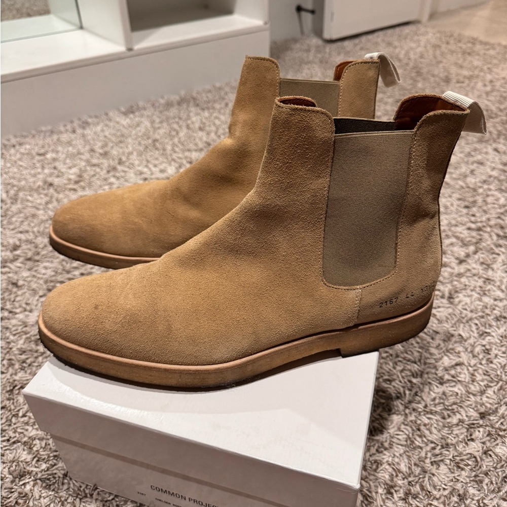 Common Projects Suede Chelsea Boots